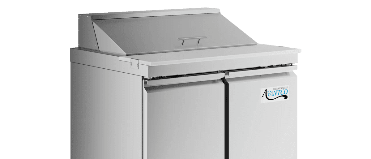 48" 2 Door Refrigerated Sandwich Prep Table